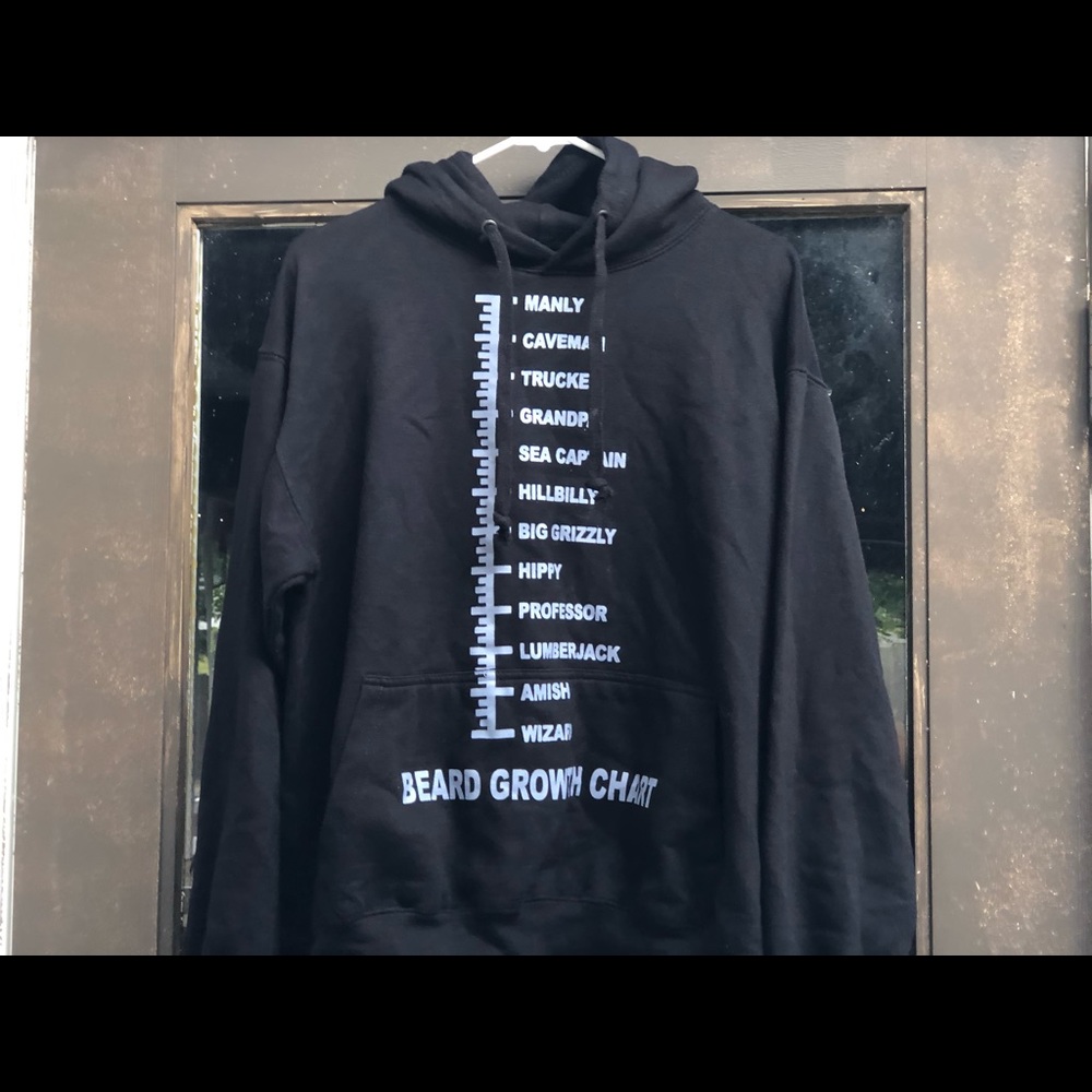 Esy Surf Company Charts hoodie Sweatshirt Size L